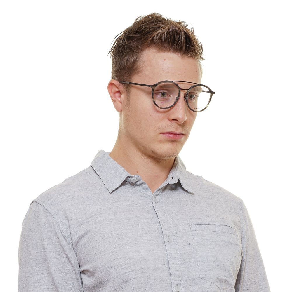 Police Gray Metal & Plastic Glasses Frames Police
