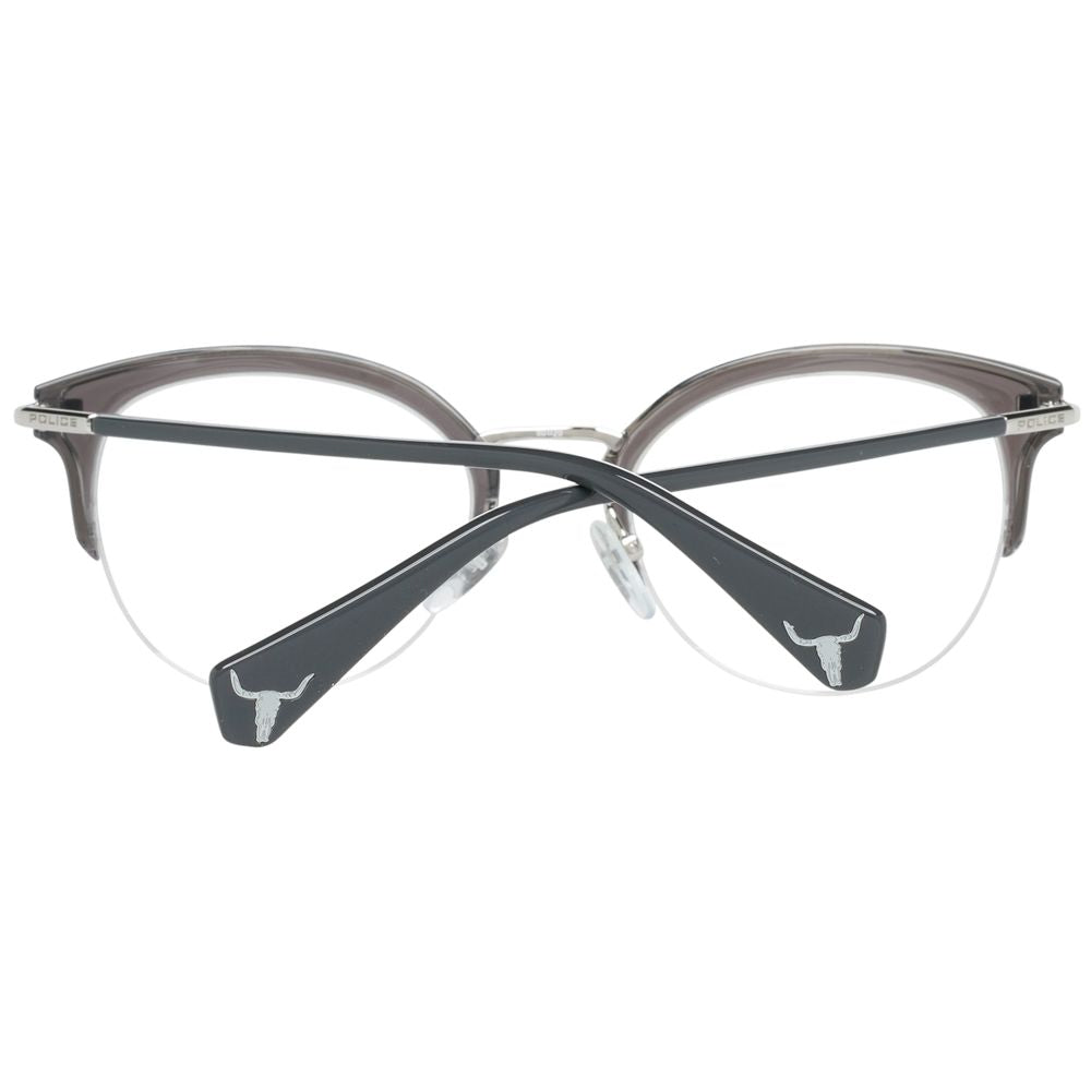Police Gray Metal & Plastic Glasses Frames