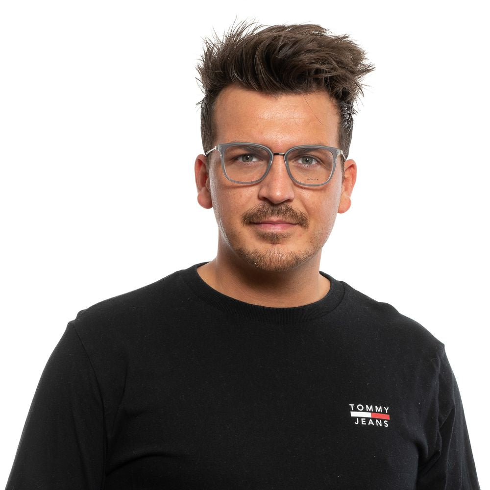 Police Gray Metal & Plastic Glasses Frames