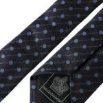 Dolce & Gabbana Black Blue Polka Dot Silk Adjustable Men Tie Dolce & Gabbana
