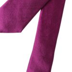 Dolce & Gabbana Purple Solid Satin Silk Adjustable Men Tie Dolce & Gabbana