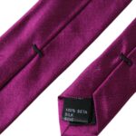 Dolce & Gabbana Purple Solid Satin Silk Adjustable Men Tie Dolce & Gabbana