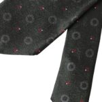 Dolce & Gabbana Dark Gray 100% Silk Fantasy Adjustable Men Tie Dolce & Gabbana