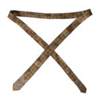 Dolce & Gabbana Yellow 100% Silk Wheel Print Adjustable Men Tie Dolce & Gabbana