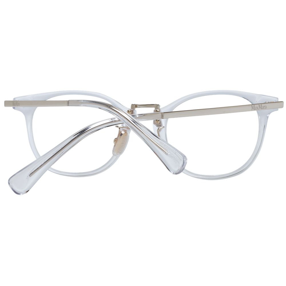 Max Mara White Plastic Glasses Frames