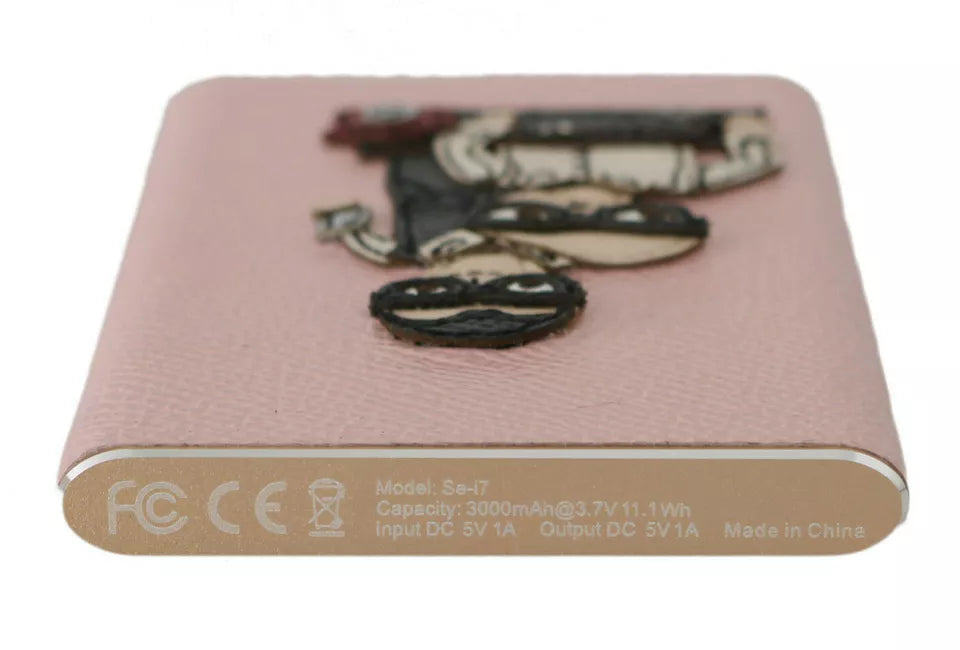 Dolce & Gabbana Charger USB Pink Leather #DGFAMILY Power Bank Dolce & Gabbana