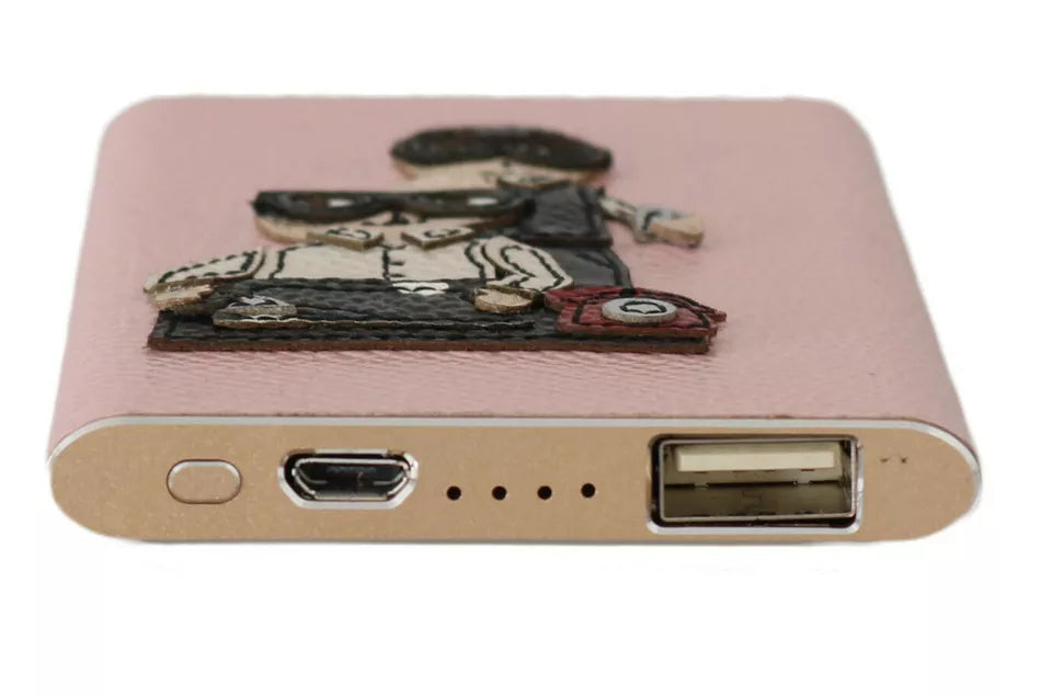 Dolce & Gabbana Charger USB Pink Leather #DGFAMILY Power Bank Dolce & Gabbana