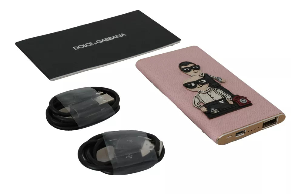 Dolce & Gabbana Charger USB Pink Leather #DGFAMILY Power Bank Dolce & Gabbana