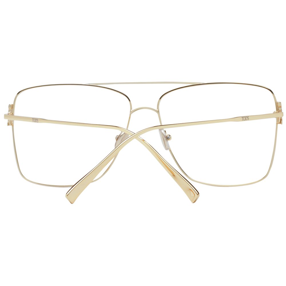 Tod's Gold Metal Glasses Frames