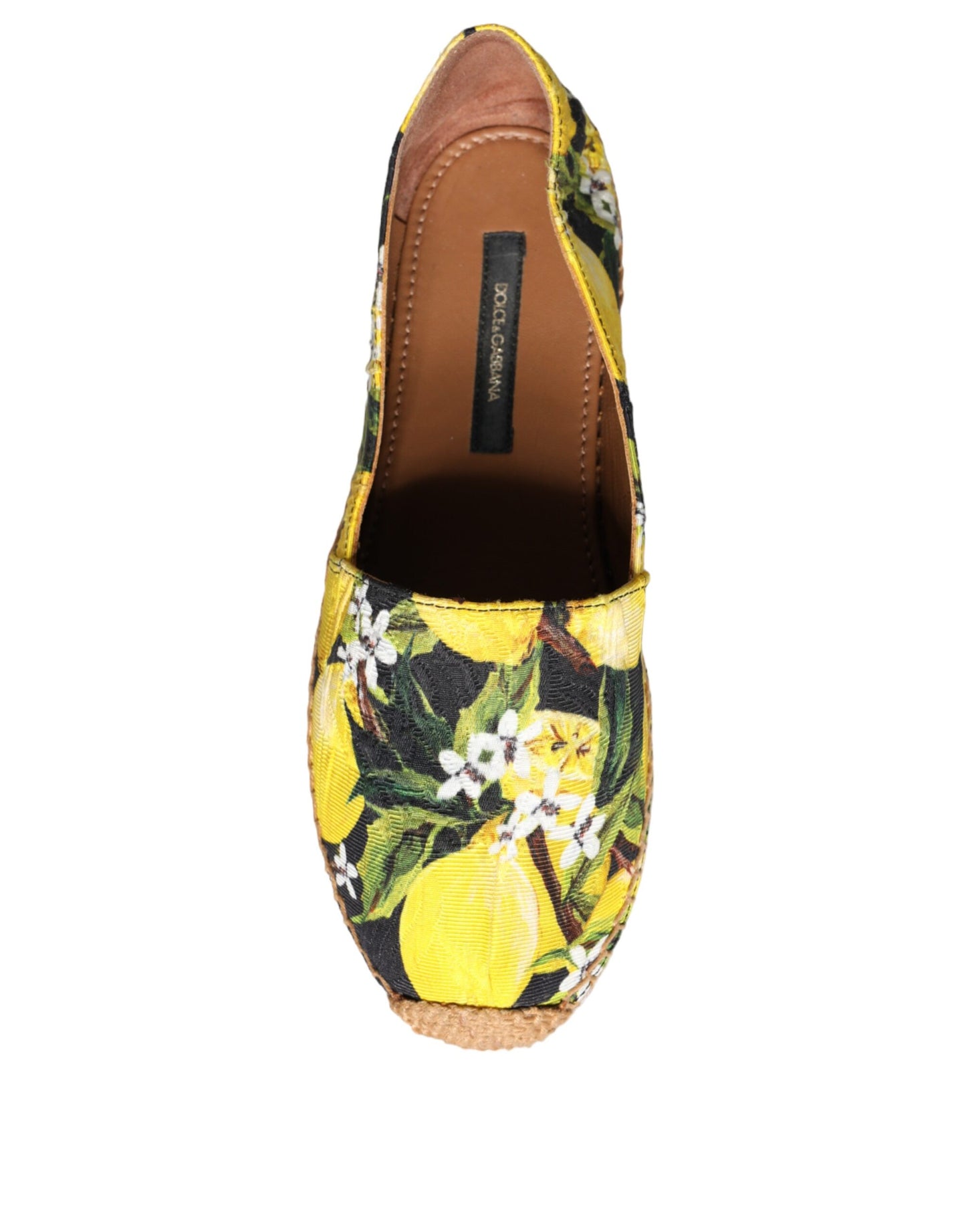 Dolce & Gabbana Multicolor Lemon Slip On Espadrilles Shoes Dolce & Gabbana