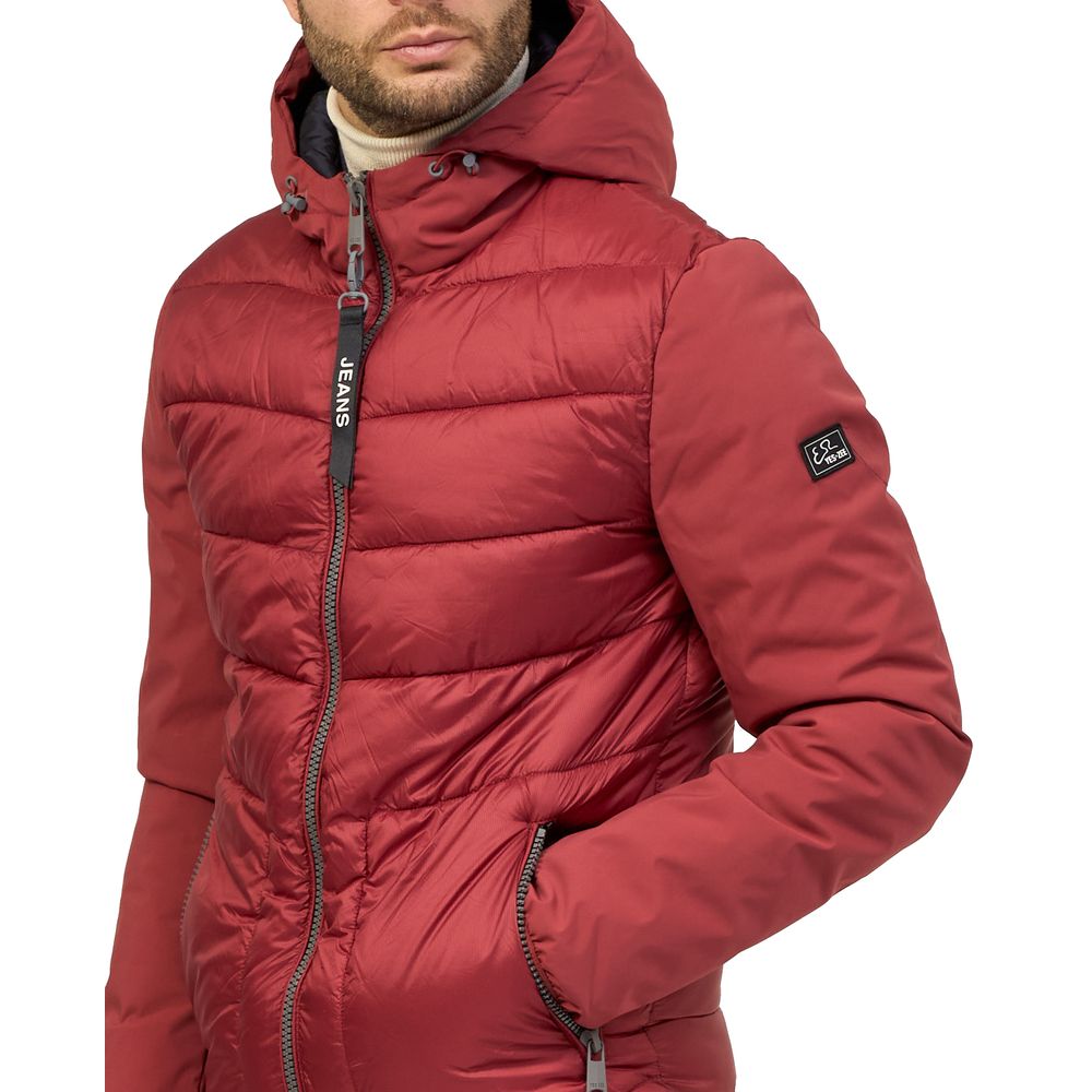 Yes Zee Red Nylon Jacket Yes Zee