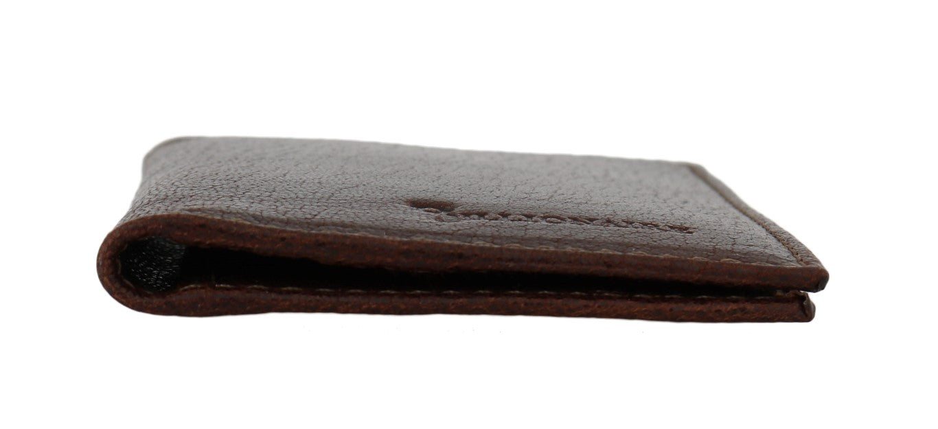 Billionaire Italian Couture Brown Leather Bifold Wallet Billionaire Italian Couture