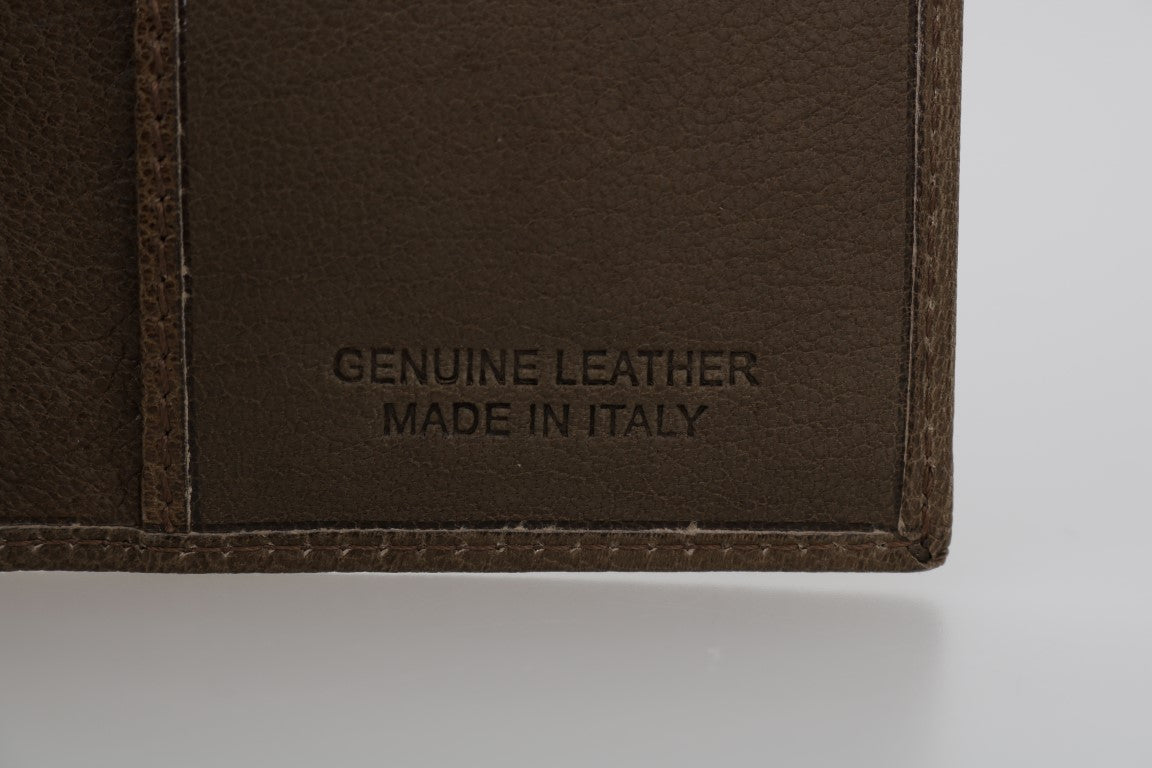 Billionaire Italian Couture Brown Leather Bifold Wallet Billionaire Italian Couture