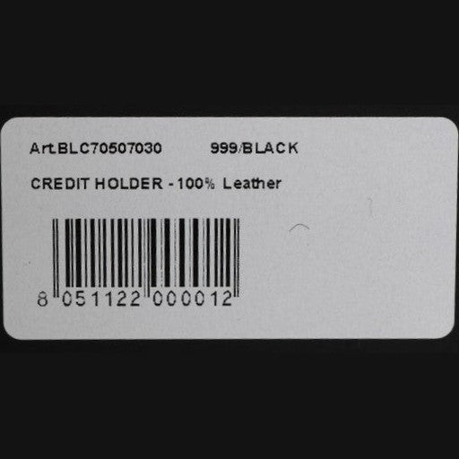 Billionaire Italian Couture Black Leather Cardholder Wallet Billionaire Italian Couture