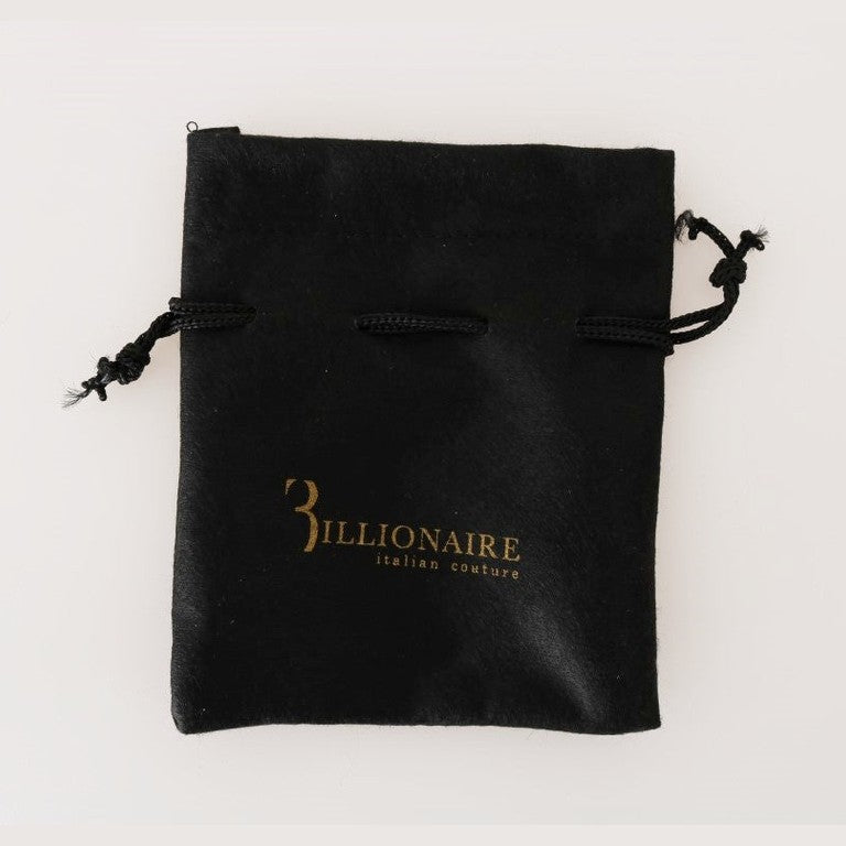 Billionaire Italian Couture Black Leather Cardholder Wallet Billionaire Italian Couture