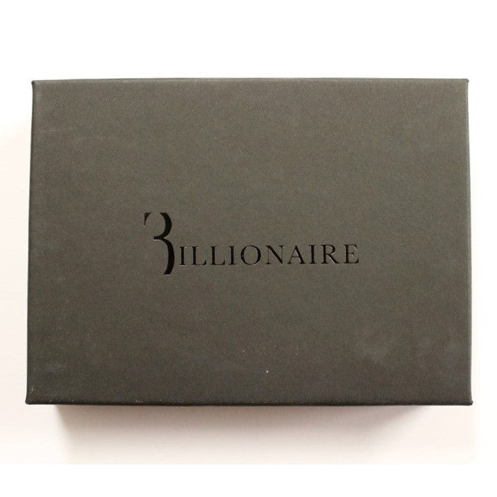 Billionaire Italian Couture Black Leather Cardholder Wallet Billionaire Italian Couture