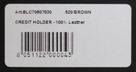 Billionaire Italian Couture Brown Leather Cardholder Wallet Billionaire Italian Couture