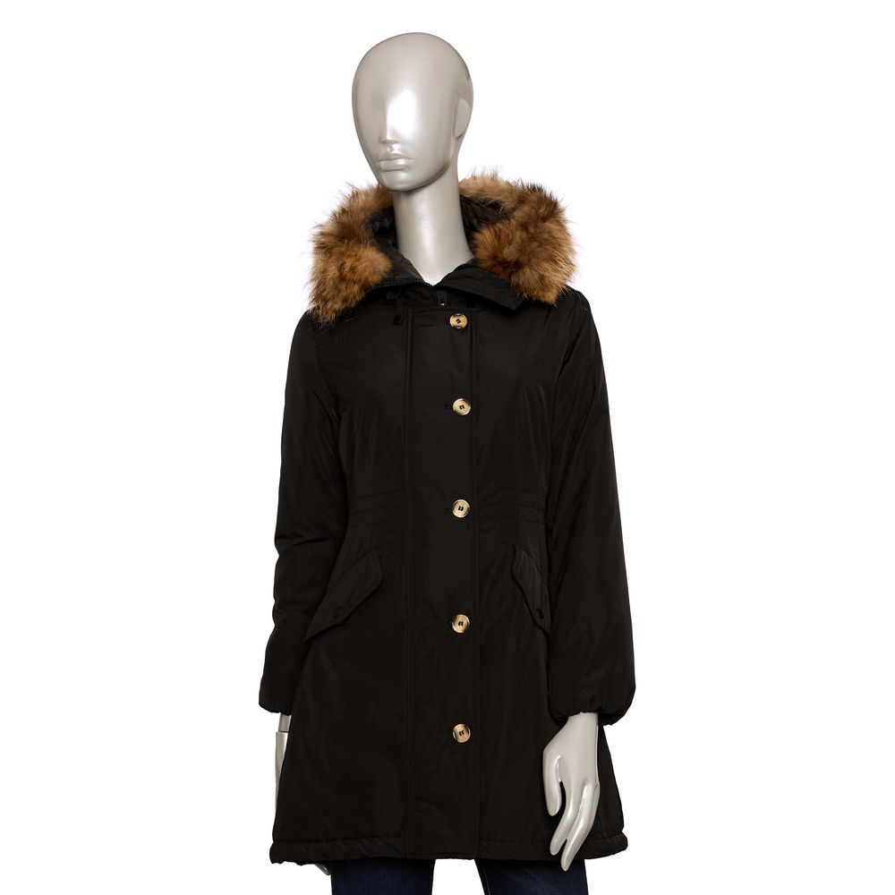 Baldinini Trend Black Polyester Women Jacket Baldinini Trend