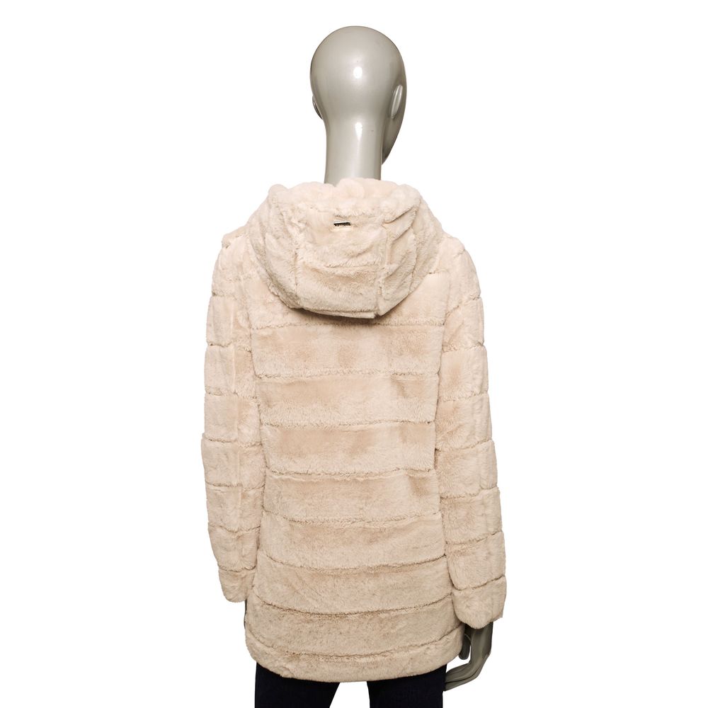 Baldinini Trend Beige Polyester Women Jacket Baldinini Trend