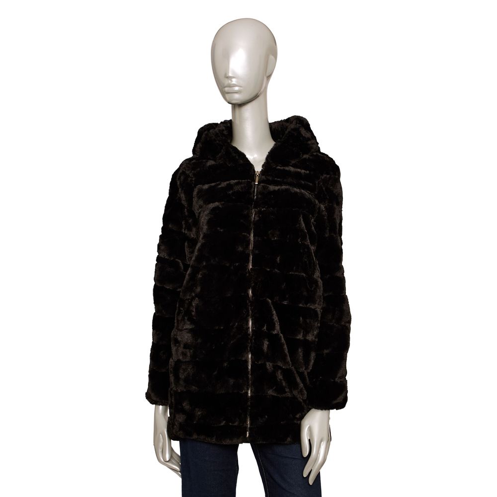 Baldinini Trend Black Polyester Women Jacket Baldinini Trend