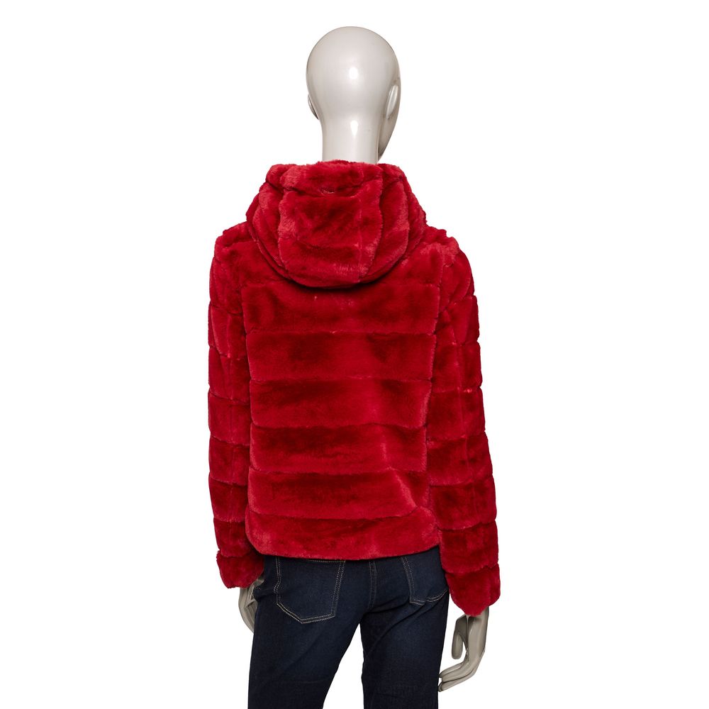 Baldinini Trend Red Polyester Women Jacket Baldinini Trend