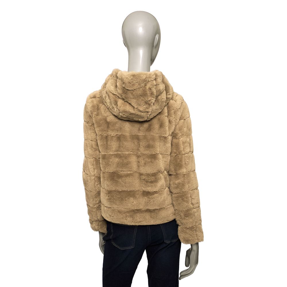 Baldinini Trend Beige Polyester Women Jacket Baldinini Trend