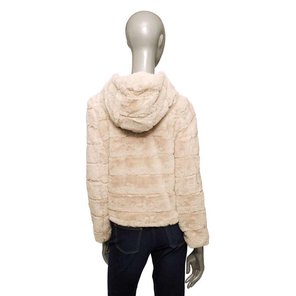 Baldinini Trend Beige Polyester Women Jacket Baldinini Trend