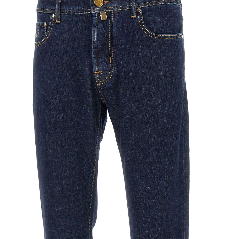 Jacob Cohen Blue Cotton Jeans & Pant Jacob Cohen