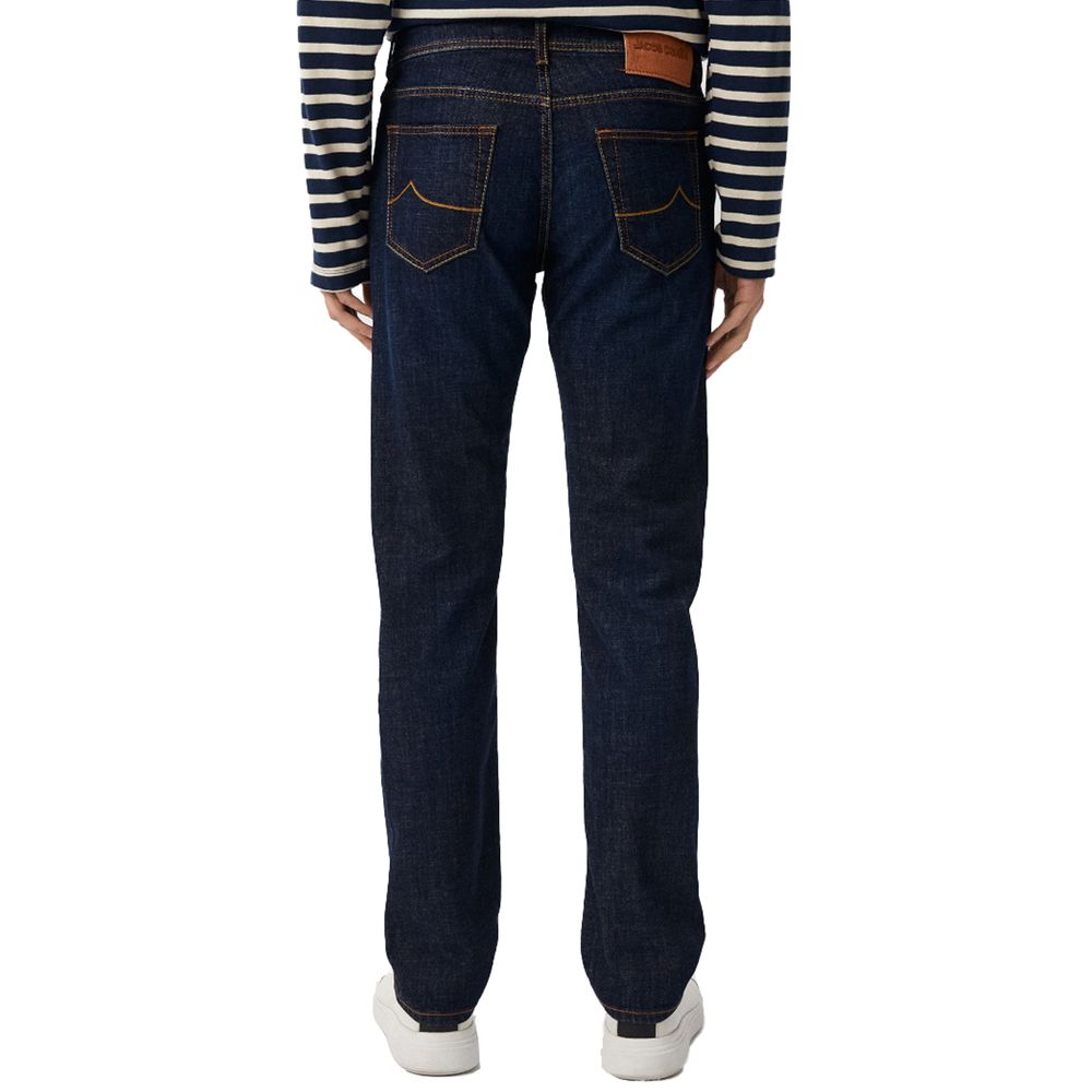 Jacob Cohen Blue Cotton Jeans & Pant Jacob Cohen