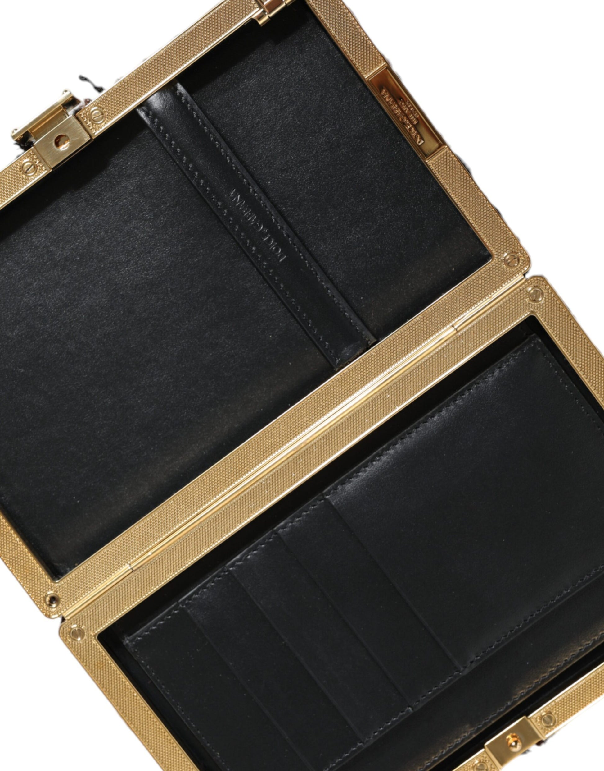 Dolce & Gabbana Multicolor Tweed Floral Clutch Evening Party Purse CrossBody Bag Dolce & Gabbana