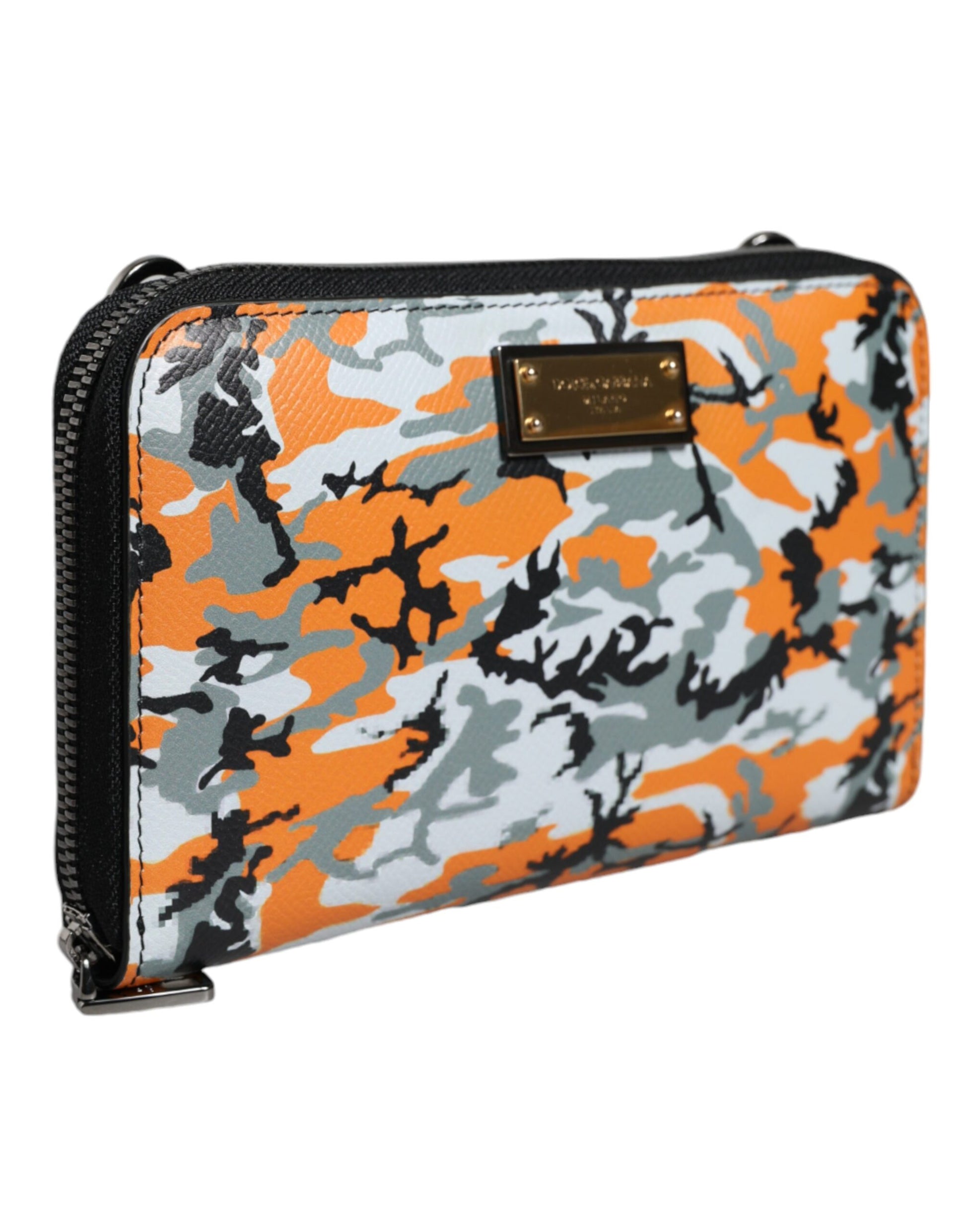 Dolce & Gabbana Multicolor Camouflage Leather Purse Cross Body Bag Dolce & Gabbana