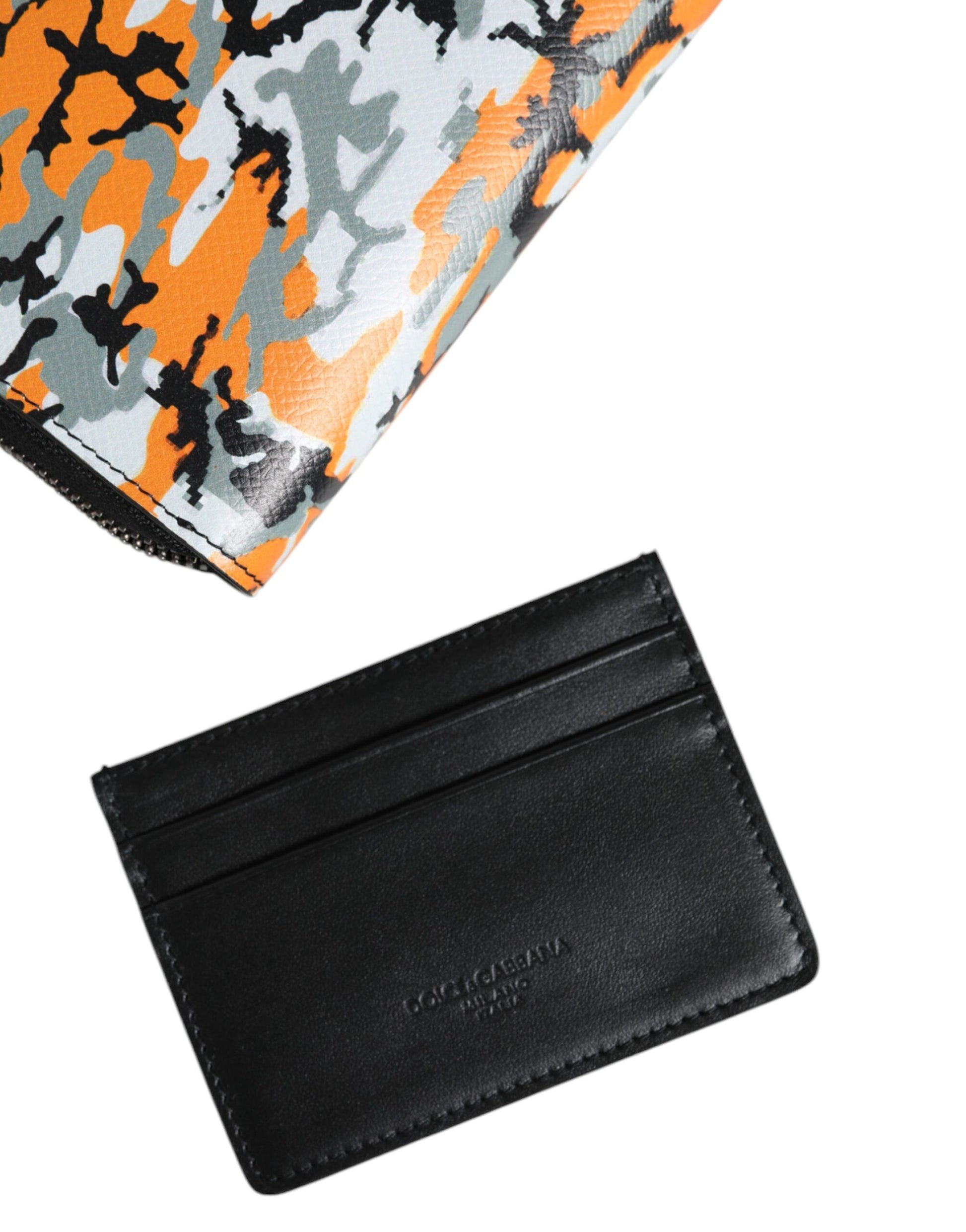 Dolce & Gabbana Multicolor Camouflage Leather Purse Cross Body Bag Dolce & Gabbana