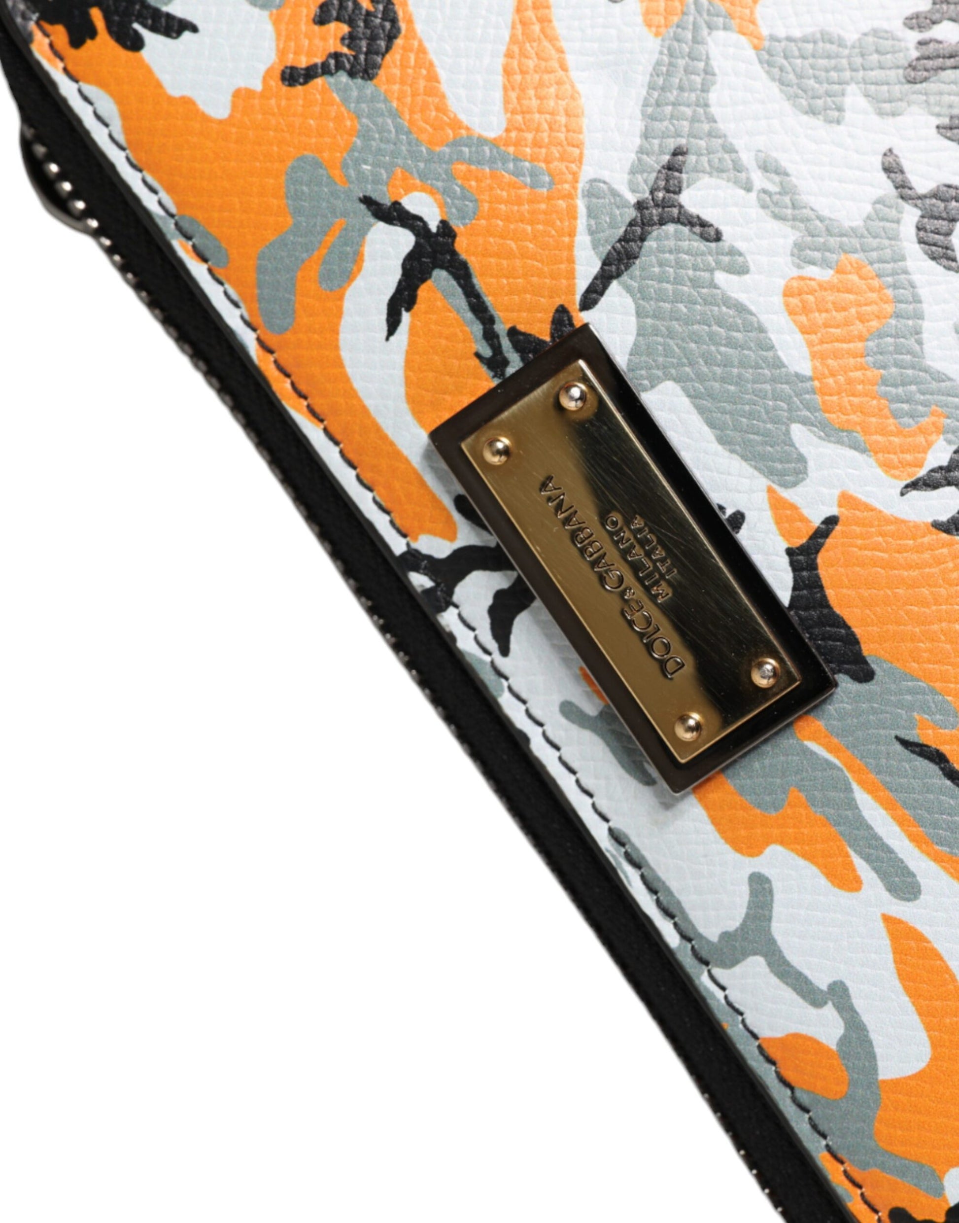 Dolce & Gabbana Multicolor Camouflage Leather Purse Cross Body Bag Dolce & Gabbana