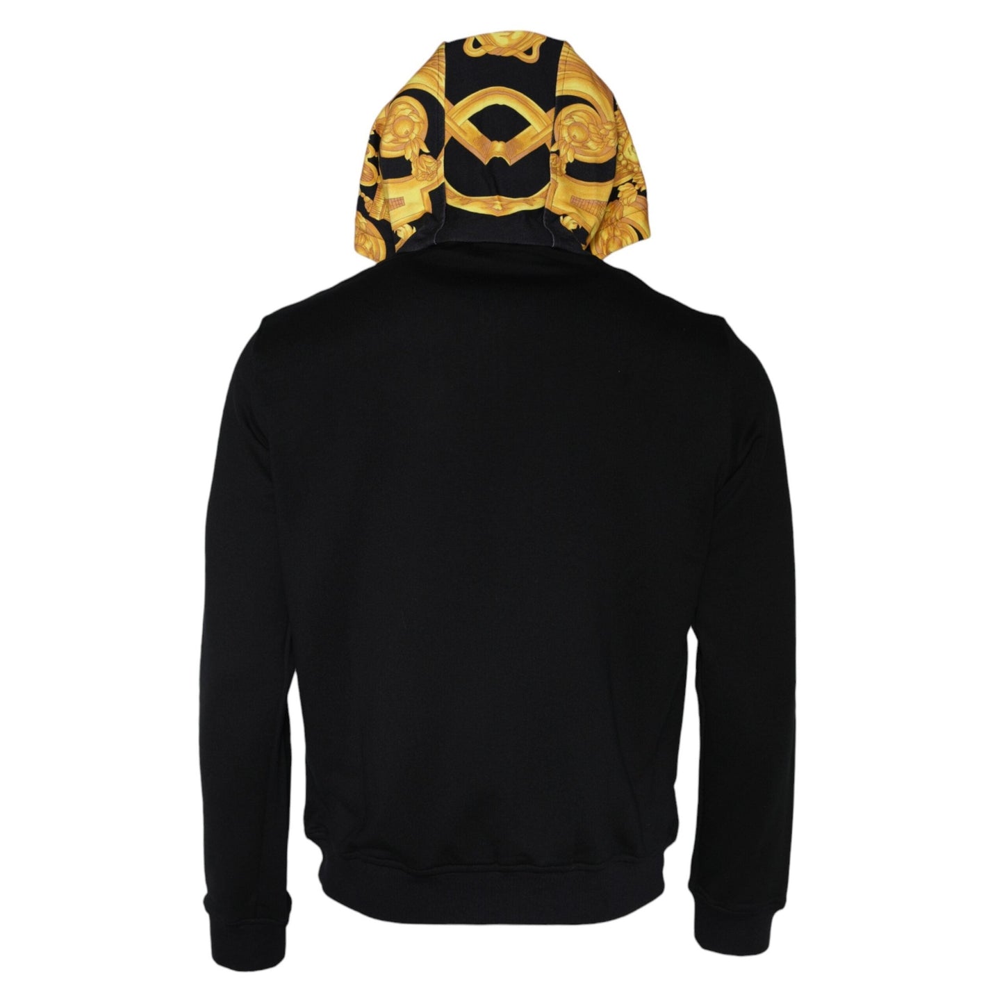 Versace Black Medusa Print Cotton Full Zip HoodieSweatshirt Sweater Versace