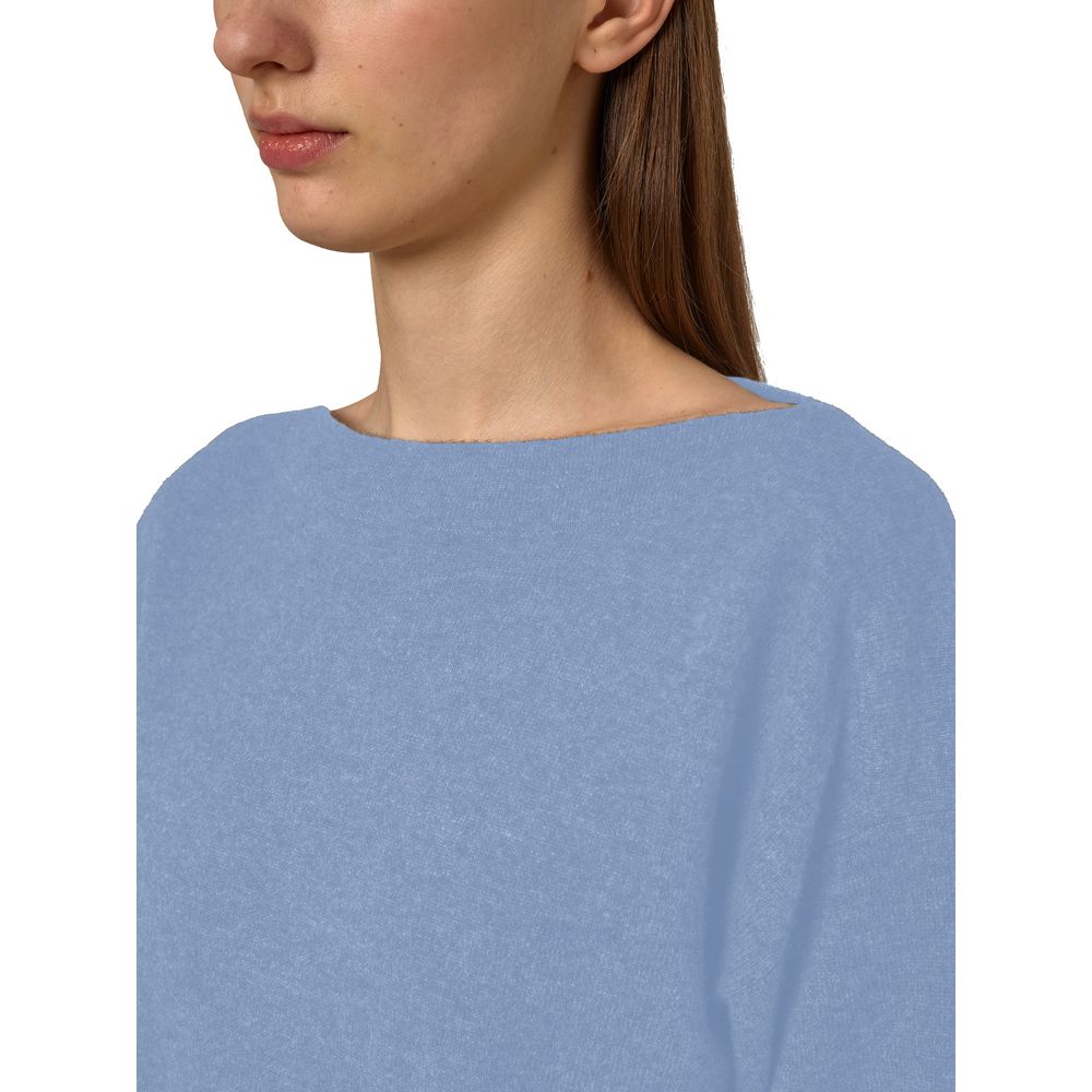 Alpha Studio Light Blue Cashmere Women Sweater Alpha Studio