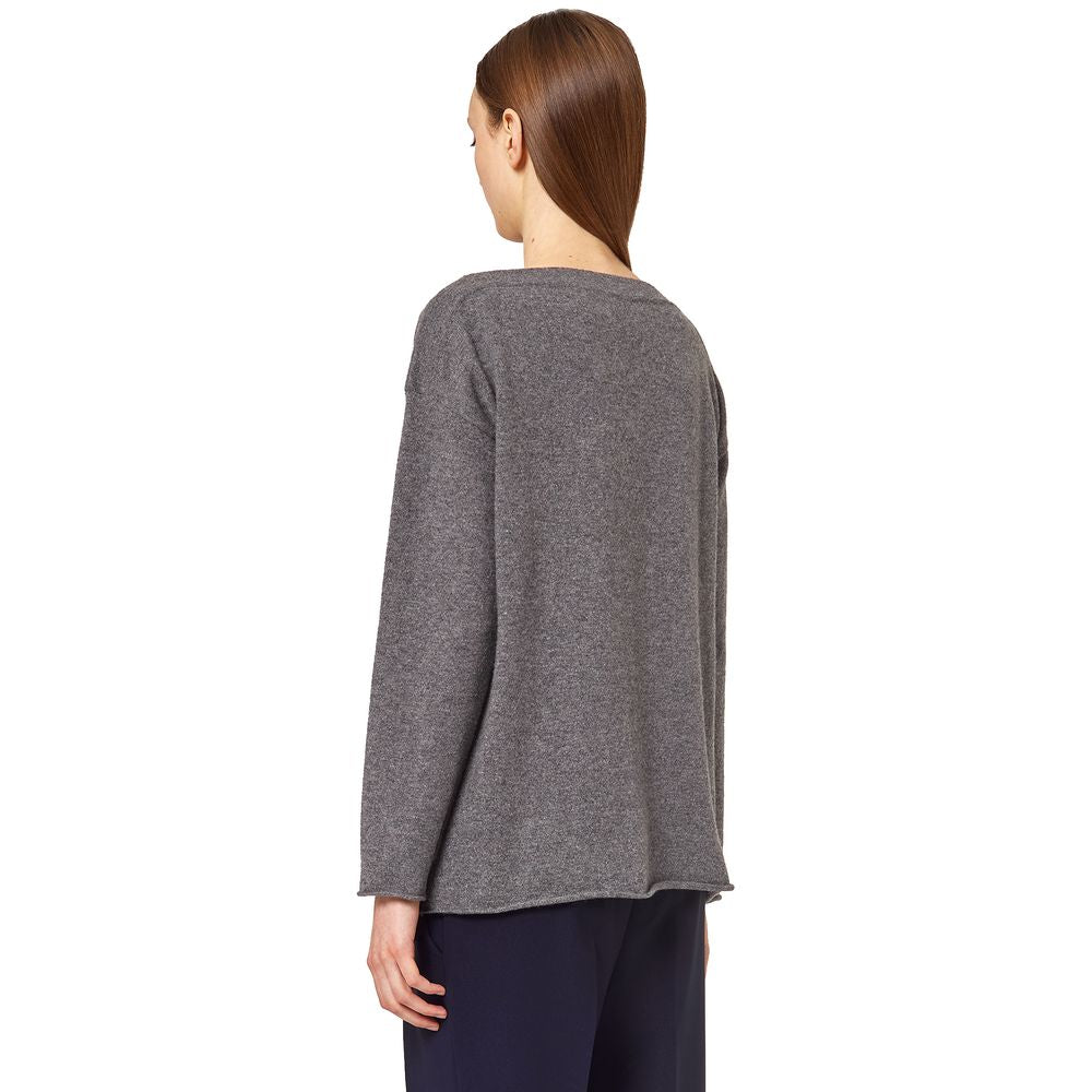 Alpha Studio Gray Cashmere Sweater Alpha Studio