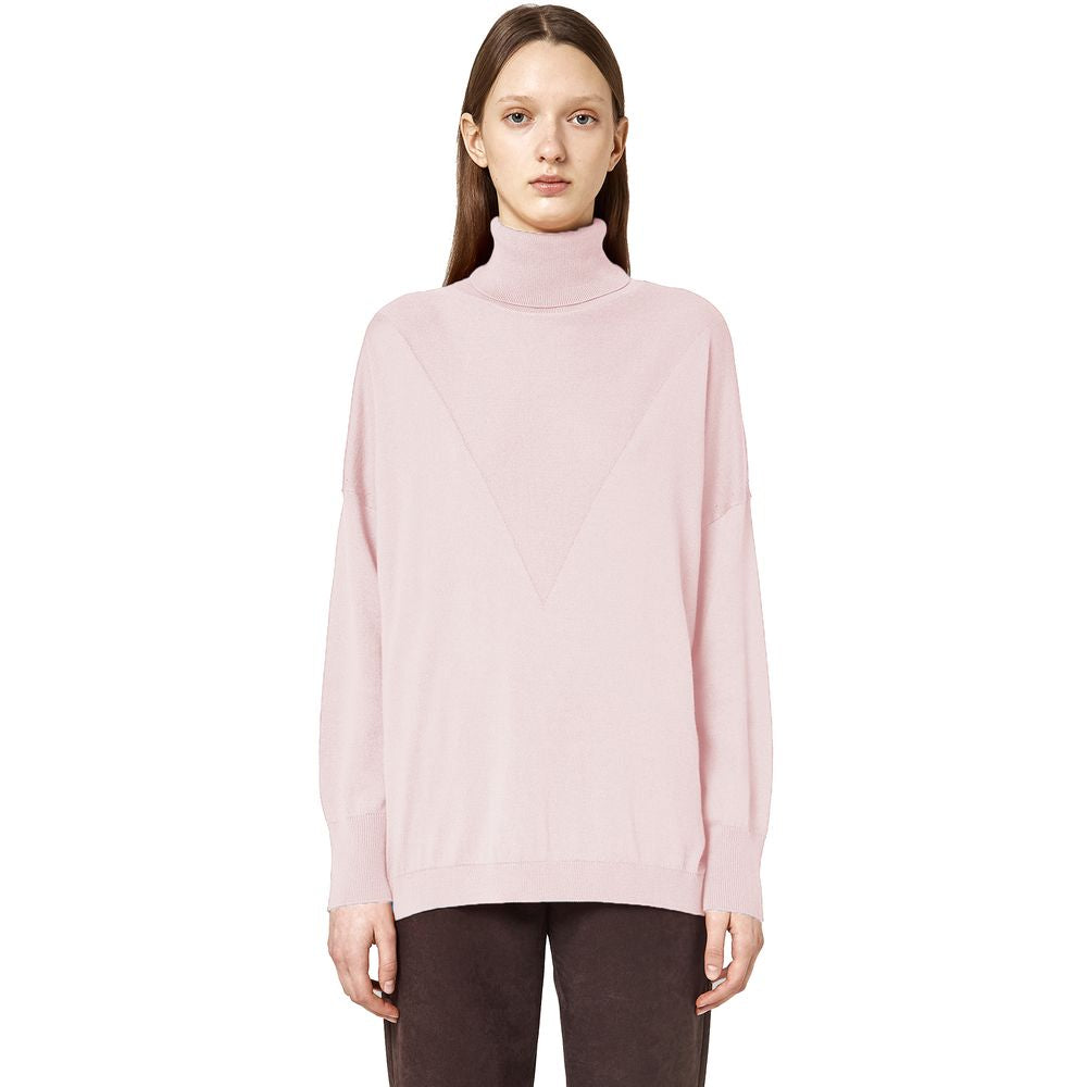 Alpha Studio Pink Silk Sweater Alpha Studio