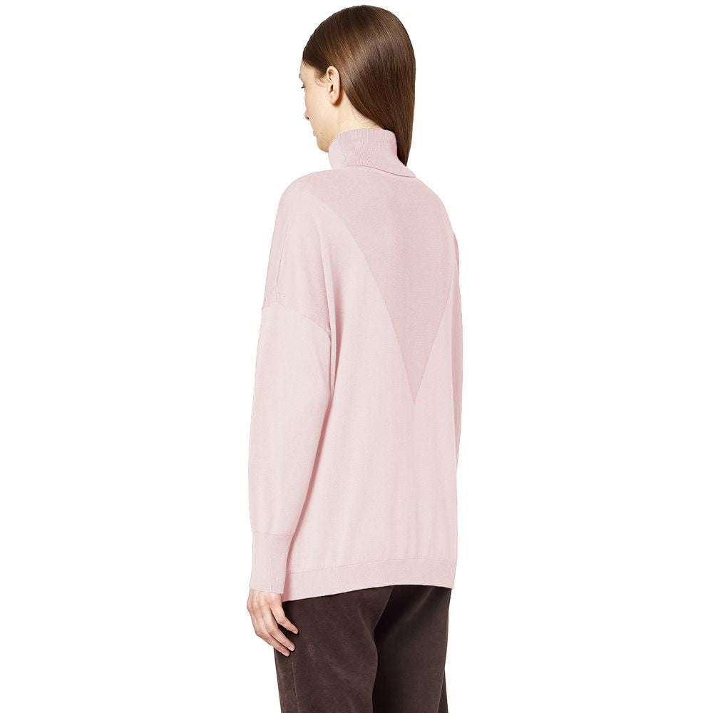 Alpha Studio Pink Silk Sweater Alpha Studio