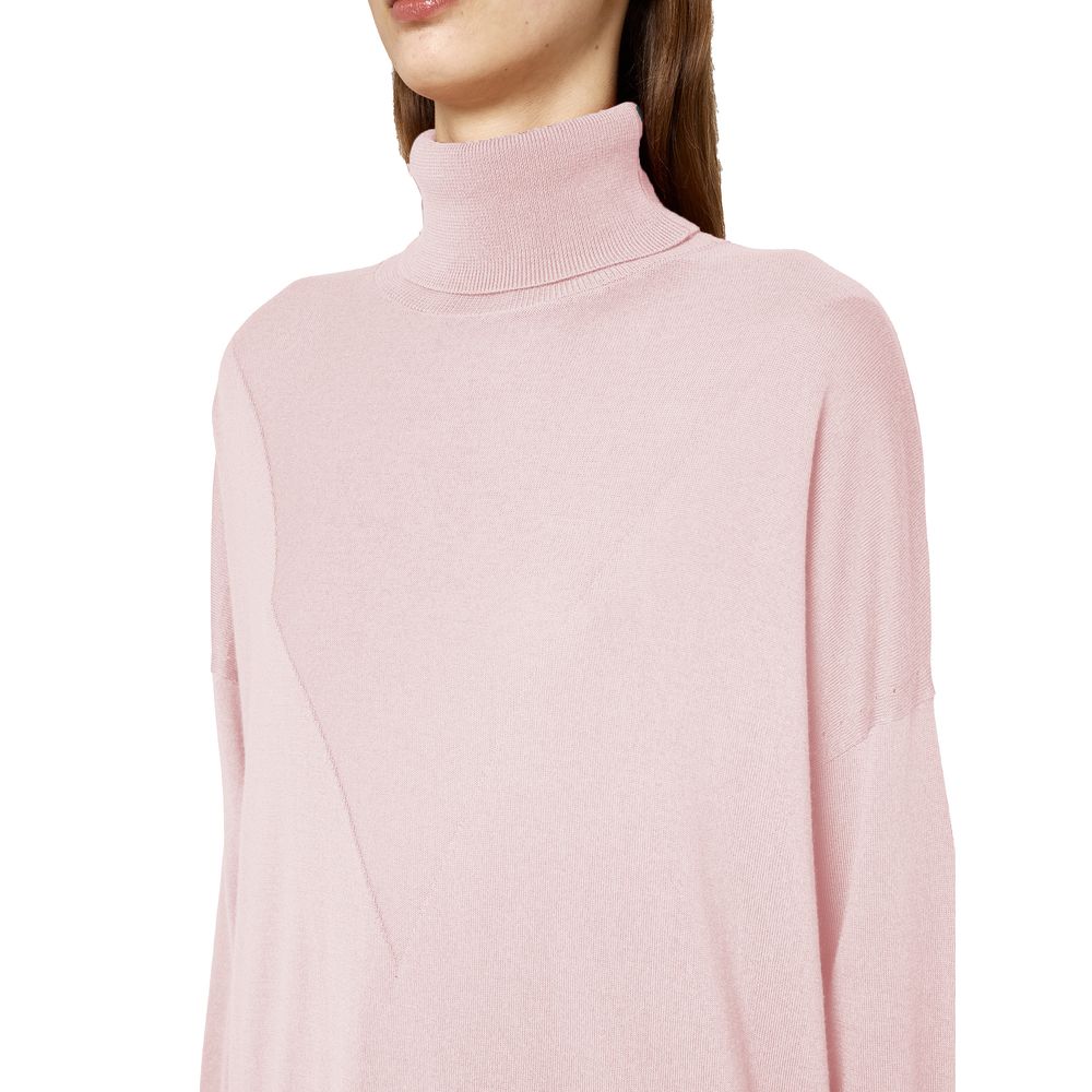 Alpha Studio Pink Silk Sweater Alpha Studio