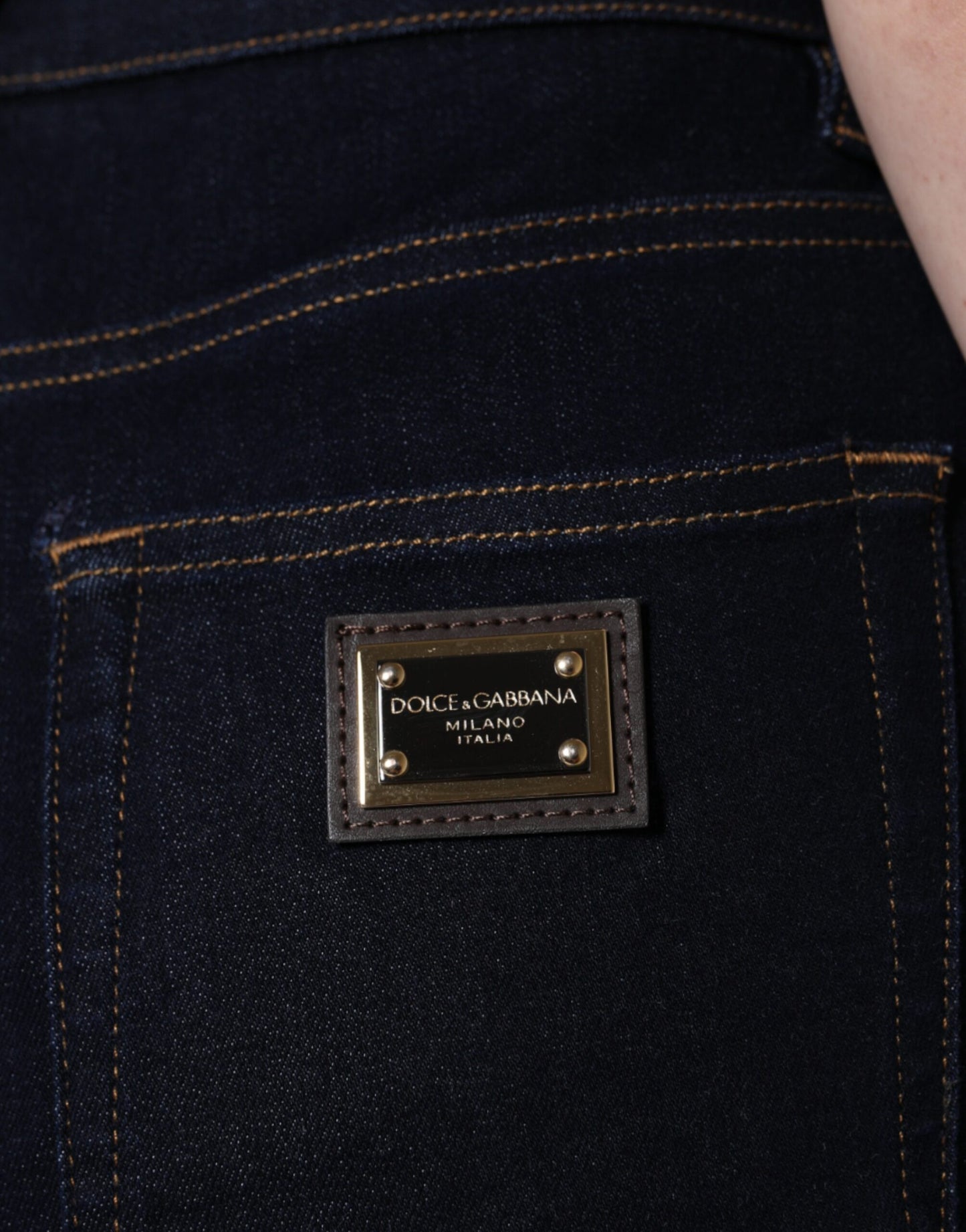 Dolce & Gabbana Black GRACE High Waist Skinny Denim Jeans Dolce & Gabbana