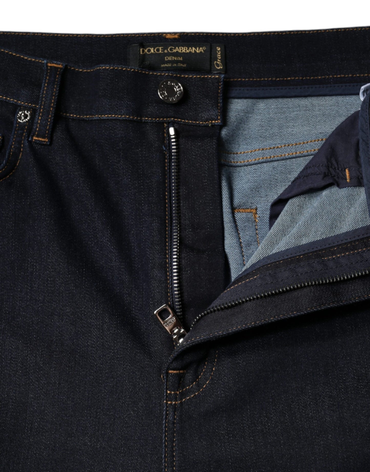 Dolce & Gabbana Black GRACE High Waist Skinny Denim Jeans Dolce & Gabbana