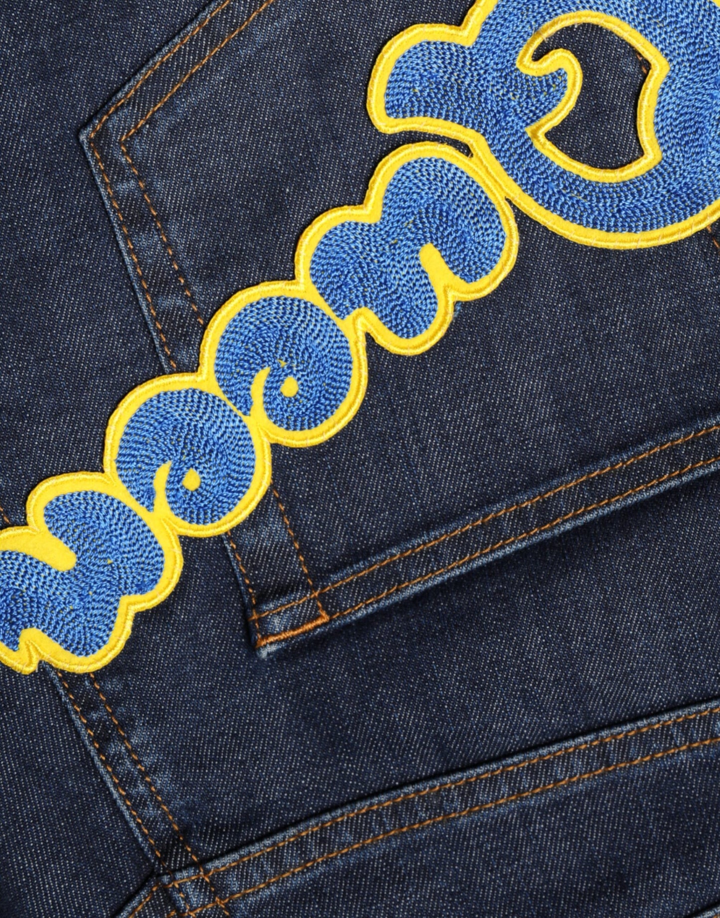 Dolce & Gabbana Dark Blue QUEEN Cotton Skinny Denim Jeans Dolce & Gabbana