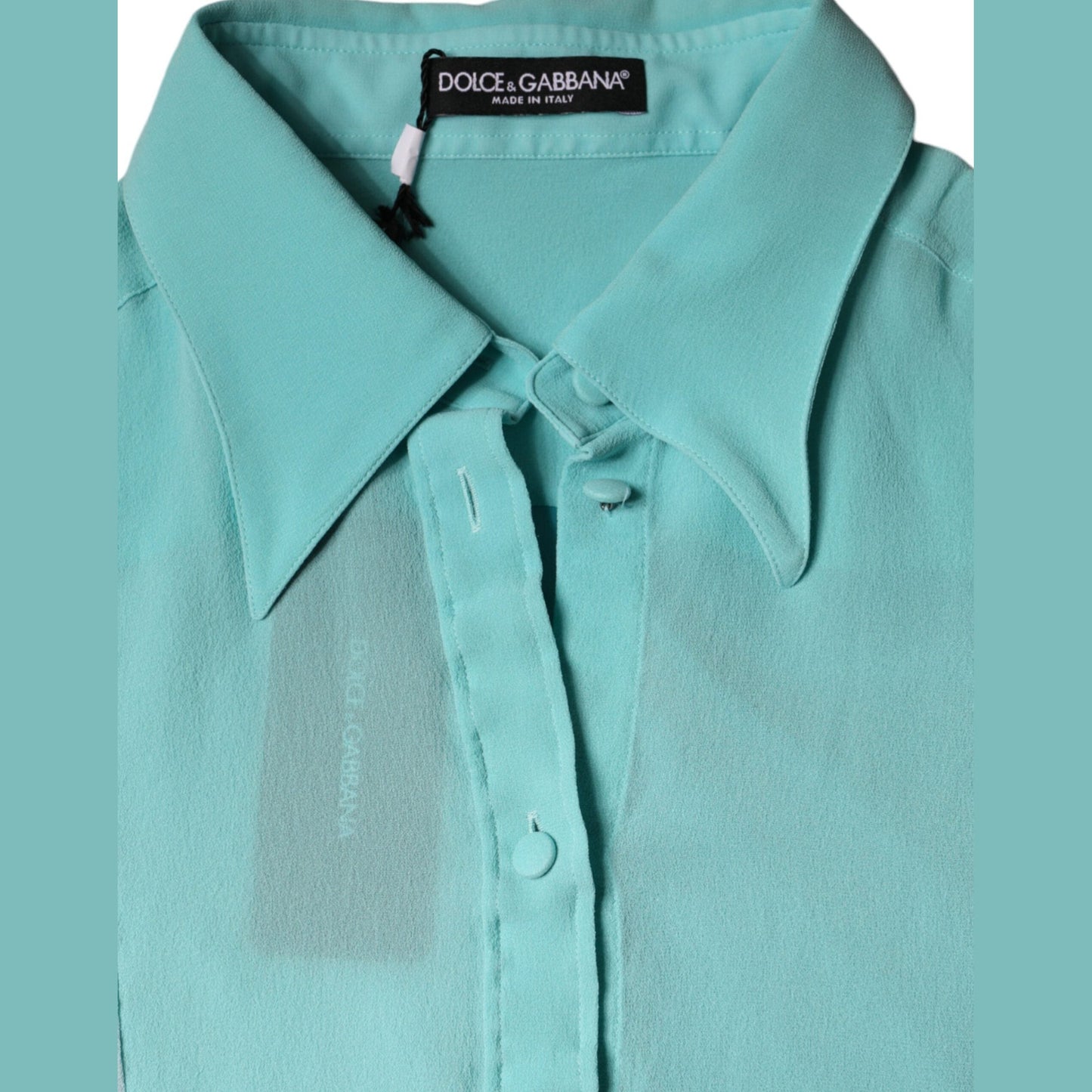 Dolce & Gabbana Multicolor Long Sleeve Button Blouse Top Dolce & Gabbana