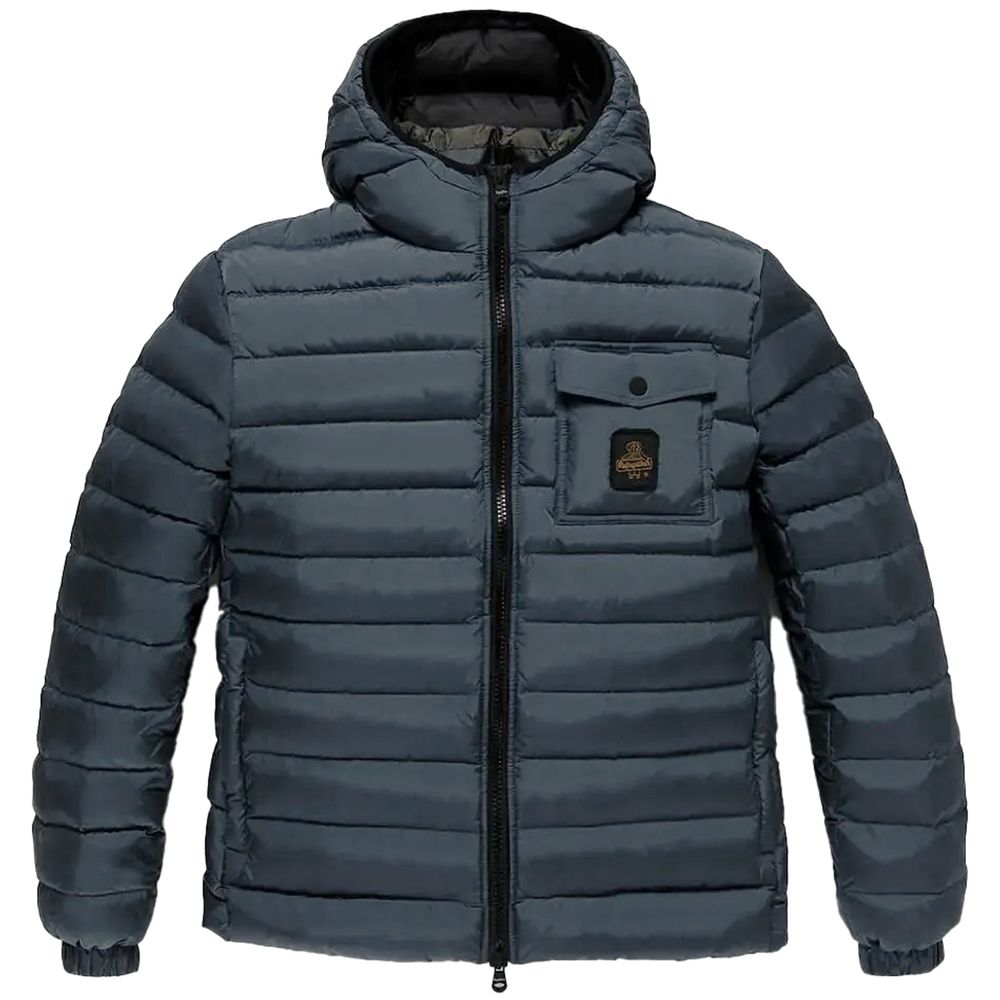 Refrigiwear Blue Nylon Men's Jacket Refrigiwear