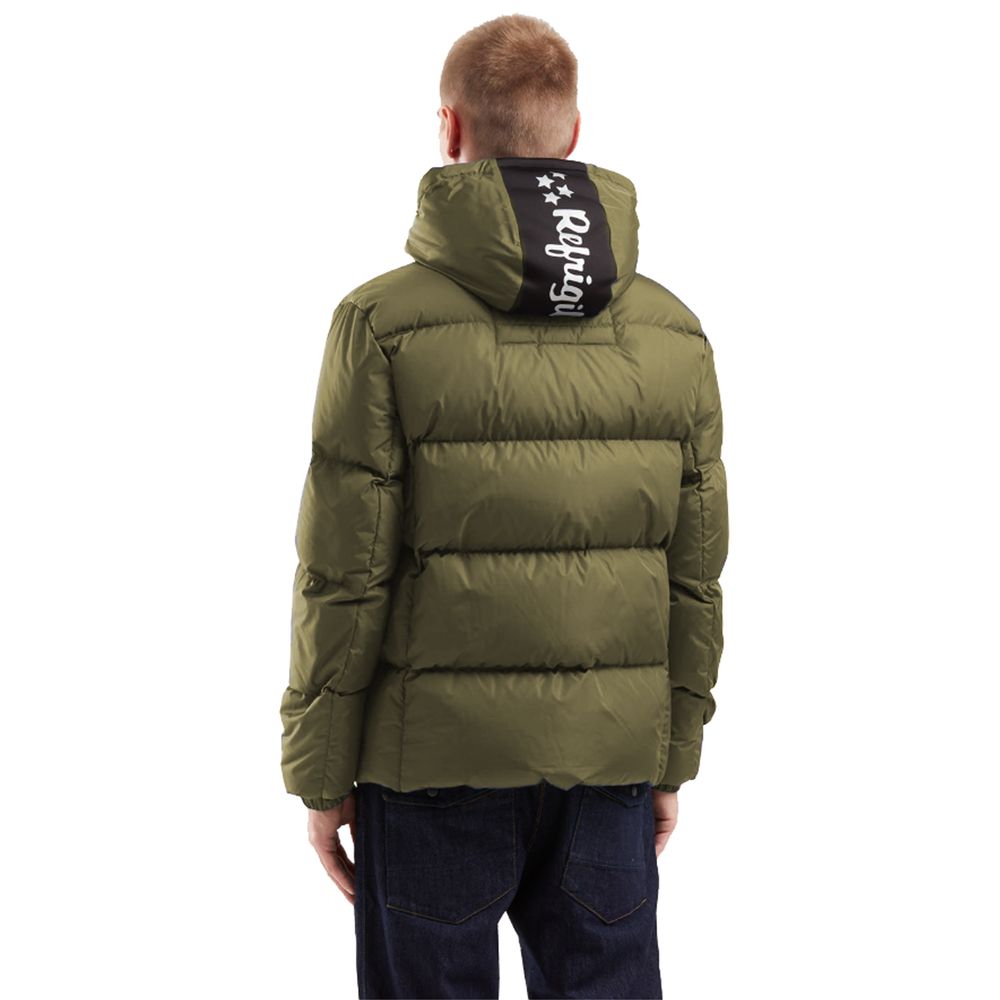 Refrigiwear Green Nylon Men Jacket Refrigiwear