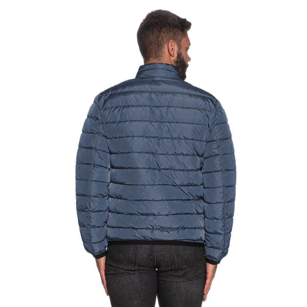 Refrigiwear Light Blue Nylon Men Jacket Refrigiwear