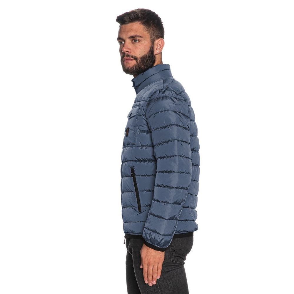 Refrigiwear Light Blue Nylon Men Jacket Refrigiwear