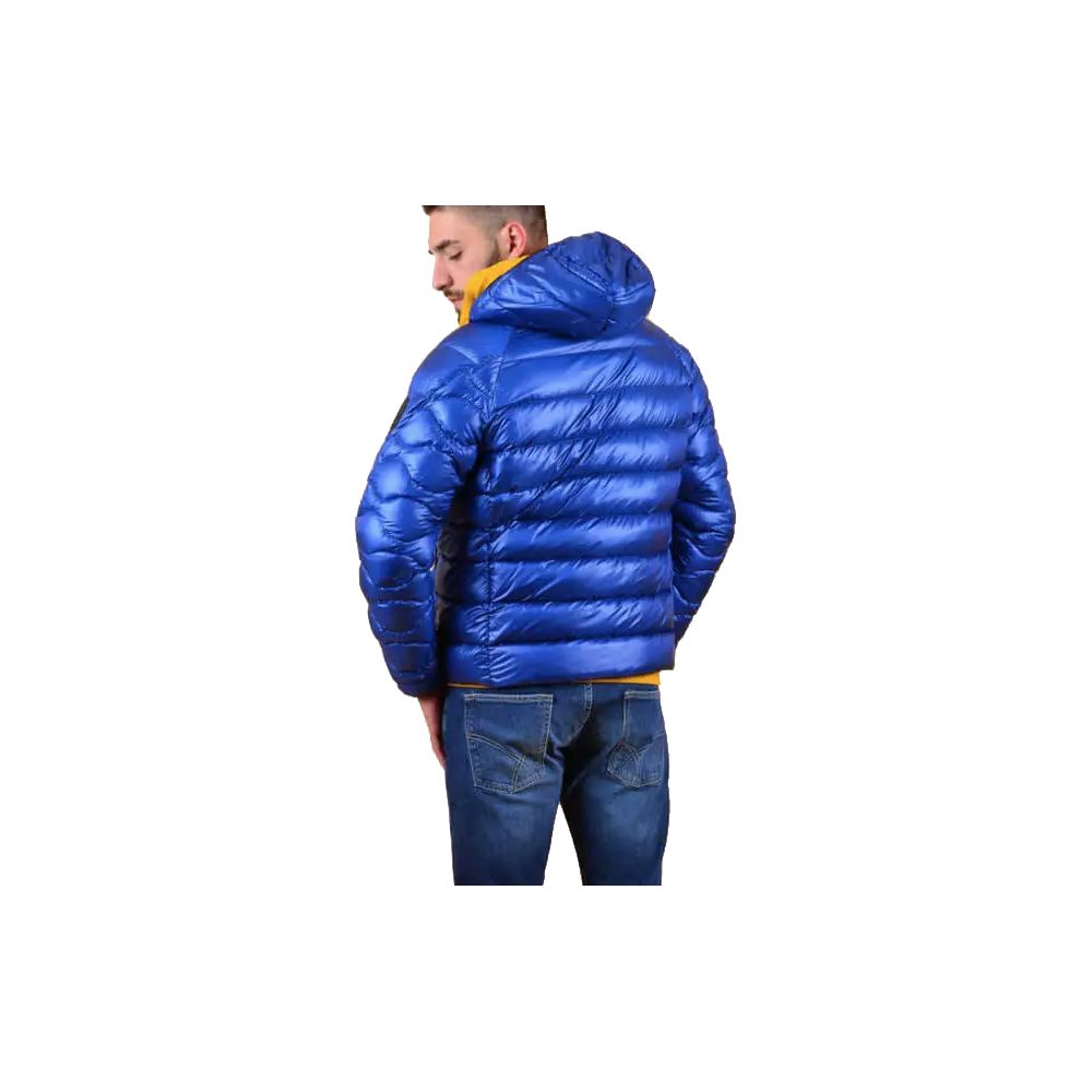 Refrigiwear Blue Nylon Men Jacket Refrigiwear