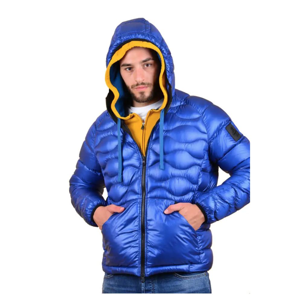 Refrigiwear Blue Nylon Men Jacket Refrigiwear