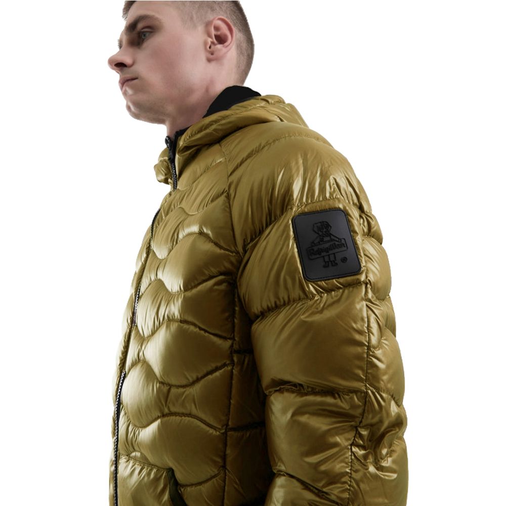 Refrigiwear Yellow Nylon Men Jacket Refrigiwear